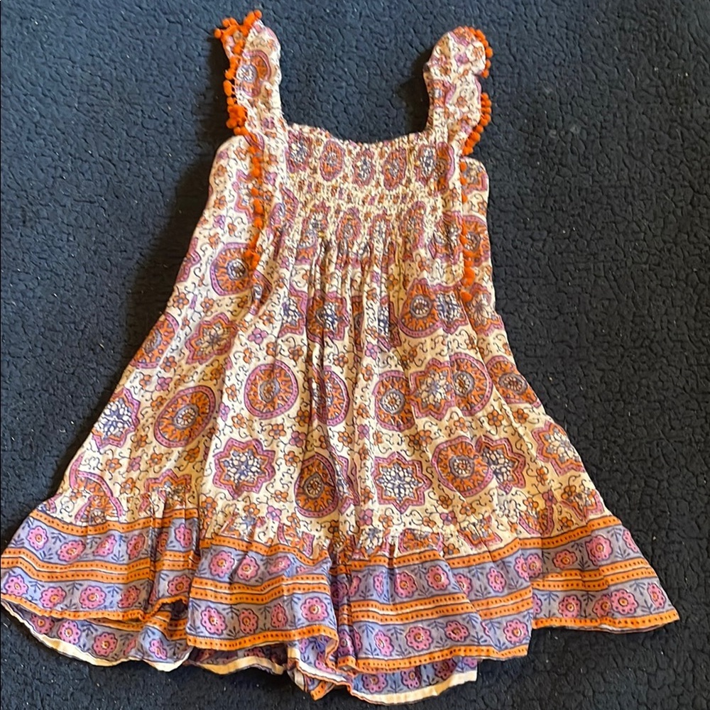 Bell Bohemian Paisley Dress‎ with Ruffle Hem​